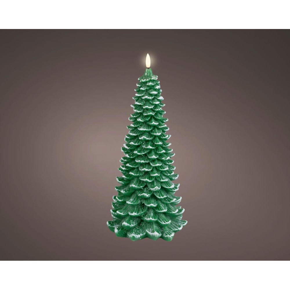 ALBERO LED VERDE CERA H.33.5